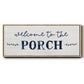 Welcome to the Porch - Floater Framed Canvas Print