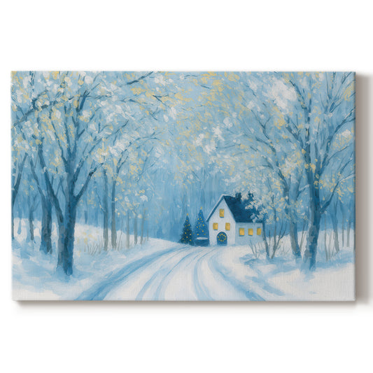 Mint Fir Hearth - Canvas Art Print
