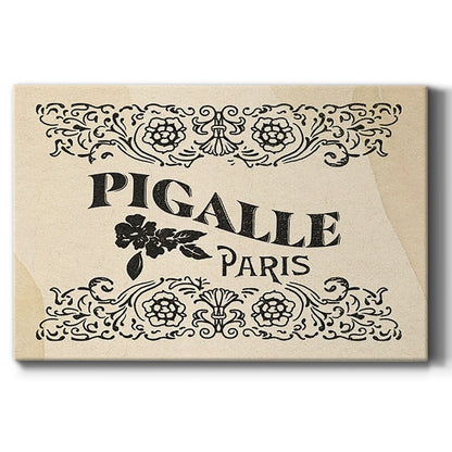 Antique French Label III - Canvas Art Print