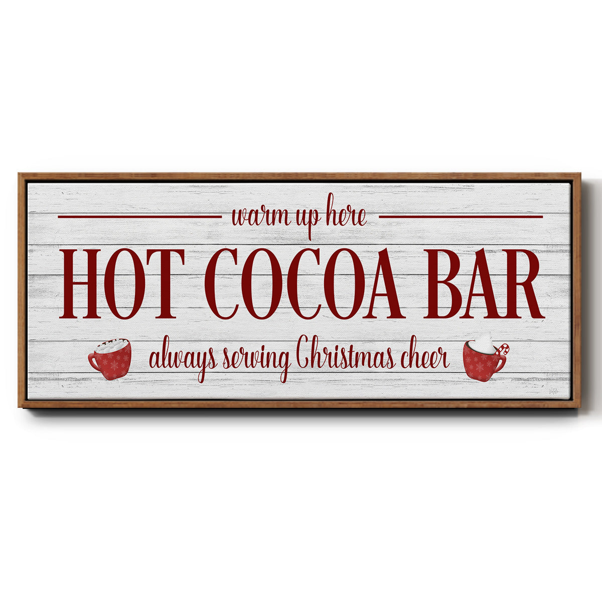 Hot Cocoa Bar - Floater Framed Canvas Print