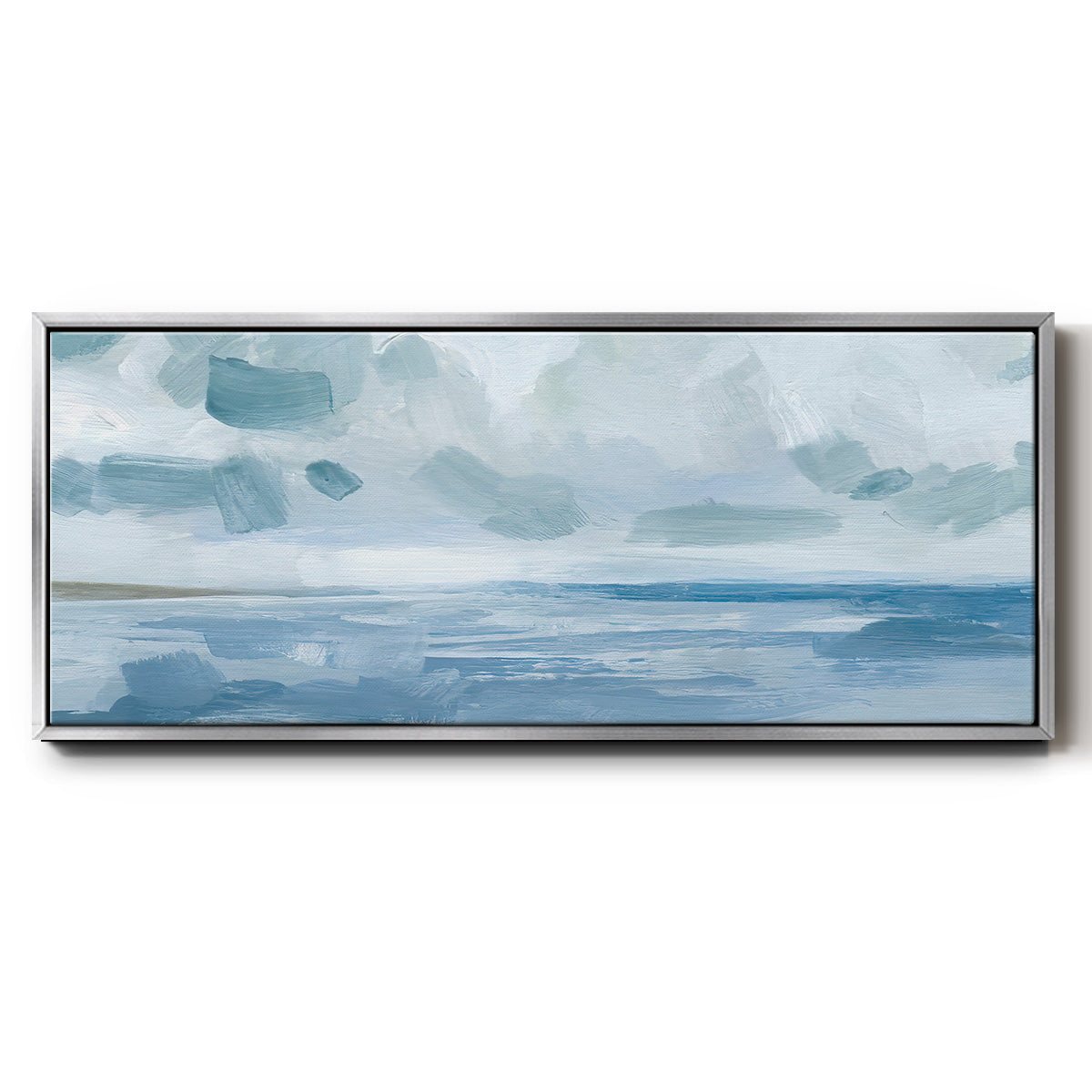 Calm Seascape I - Floater Framed Canvas Print