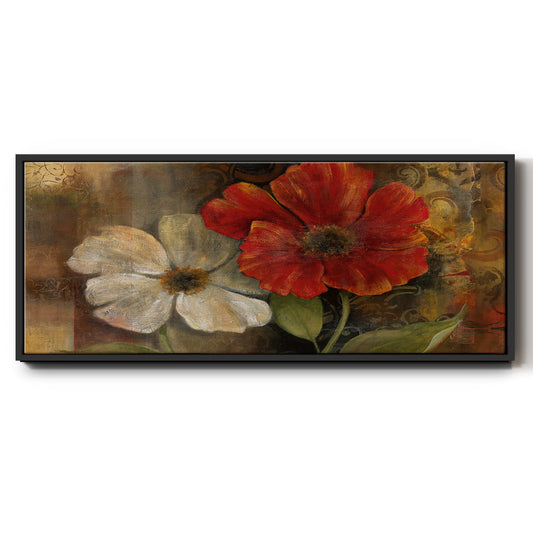 Perfect Pair II - Floater Framed Canvas Print