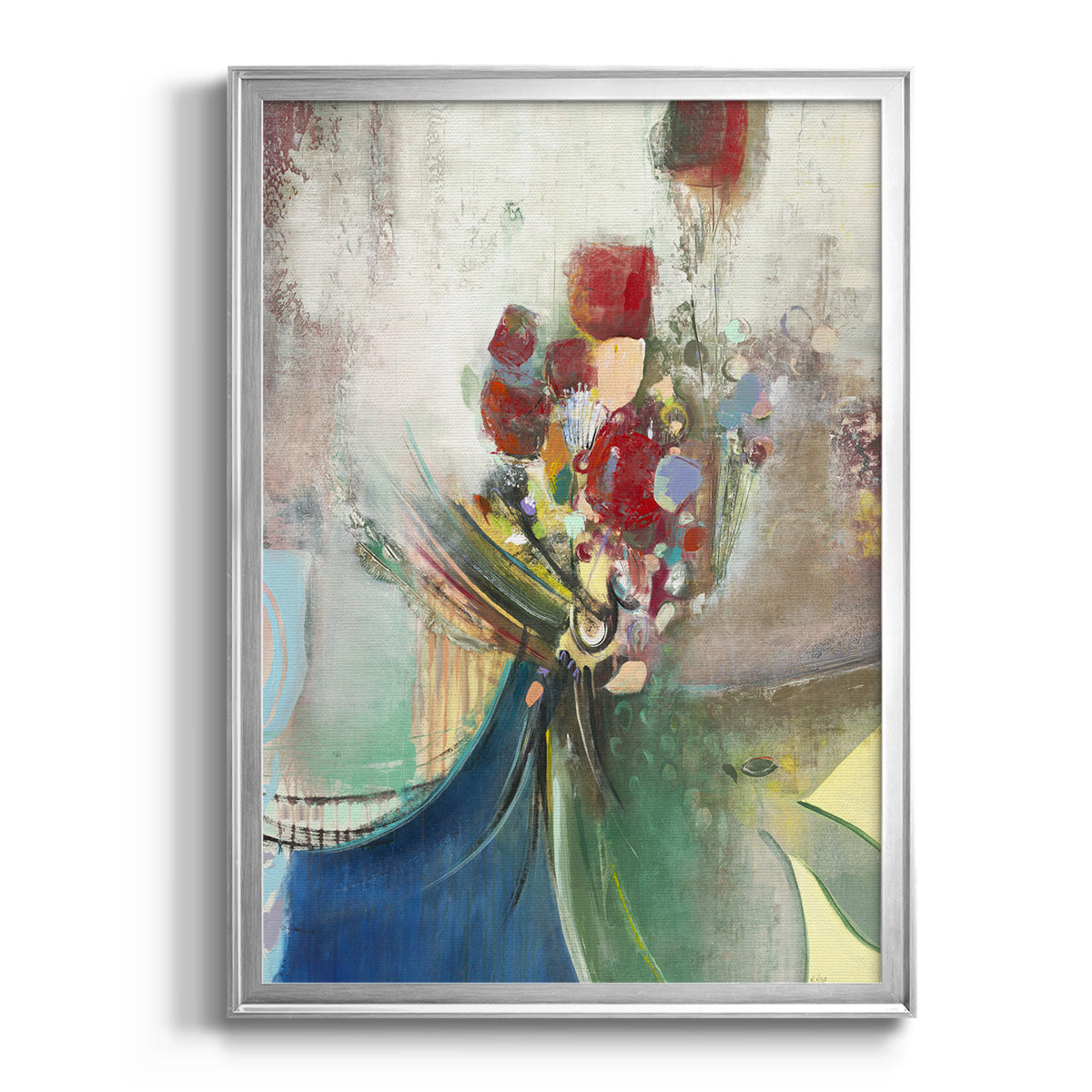 Celebration II - Modern Framed Canvas Print