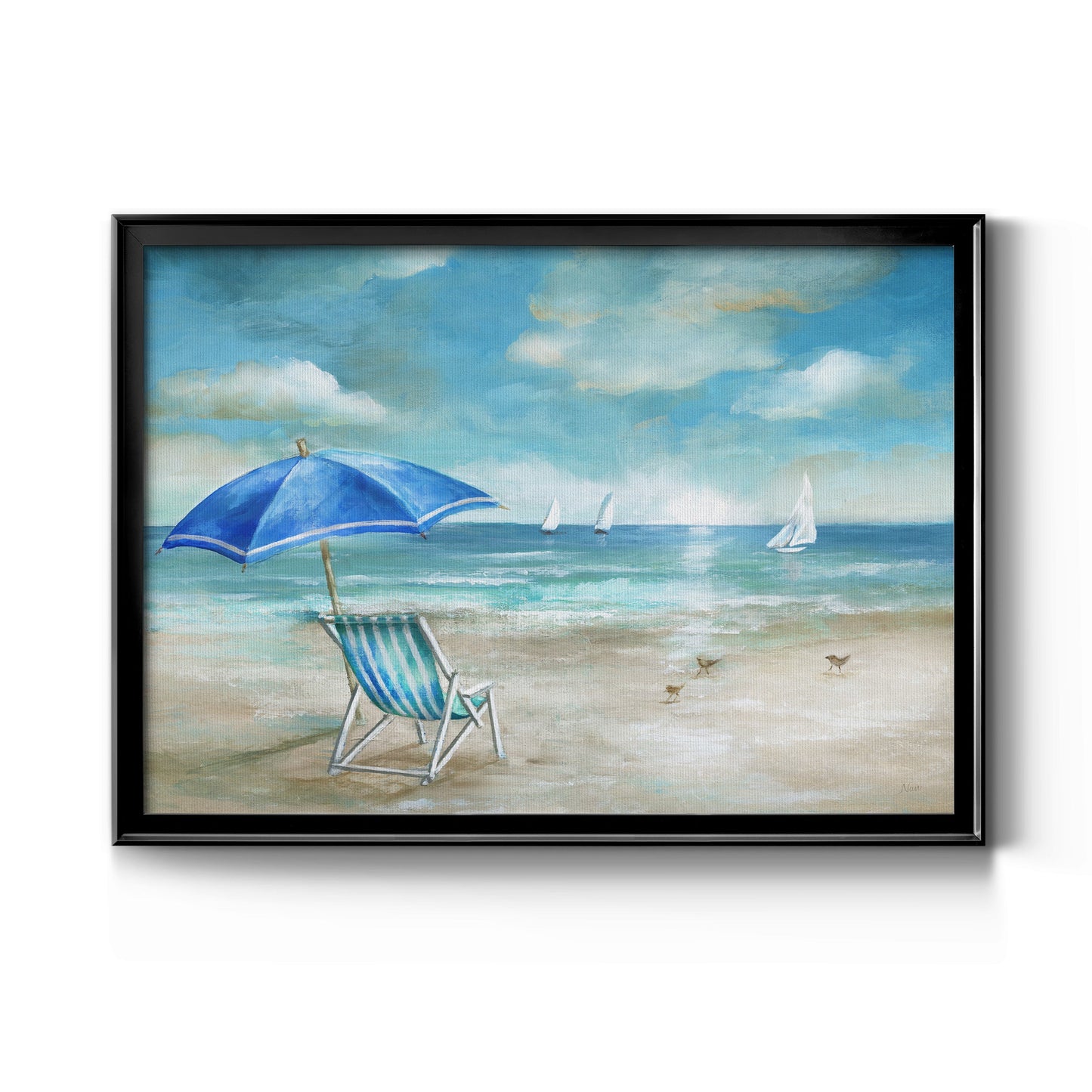 Serene Morning - Modern Framed Canvas Print