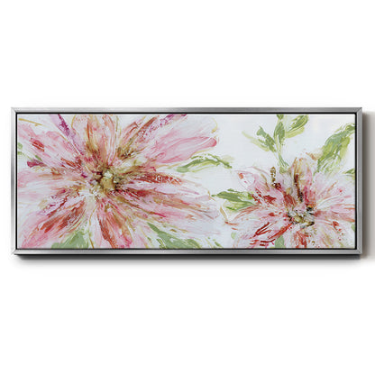 Floral Panache - Floater Framed Canvas Print