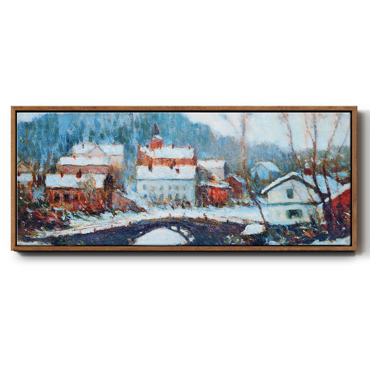 Sandviken, Norway 2, 1895 - Floater Framed Canvas Print