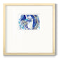 Blue Flow Premium Framed Print Double Matboard