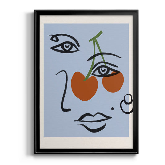 Cherry Baby II - Modern Framed Canvas Print