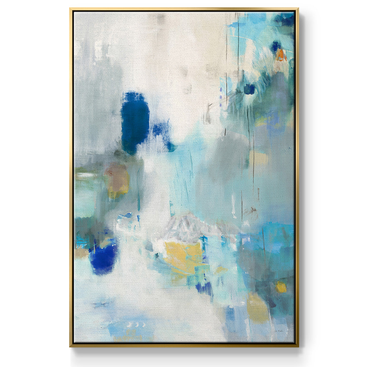 Celeste Motion II - Framed Premium Gallery Wrapped Canvas L Frame - Ready to Hang