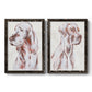 Sitting Dog III - Premium Framed Canvas 2 Piece Set - Ready to Hang