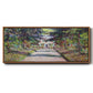 Pathway in Monet's Garden at Giverny, 1900 - Floater Framed Canvas Print