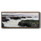 The Rocks at Pourville, Low Tide, 1882 - Floater Framed Canvas Print
