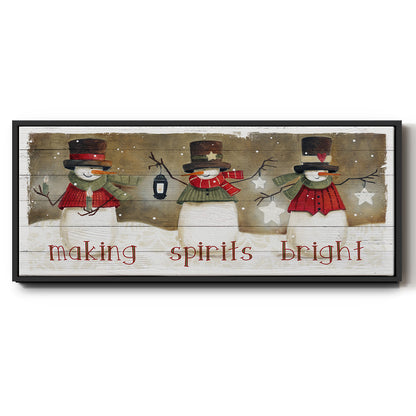 Making Spirits Bright - Floater Framed Canvas Print