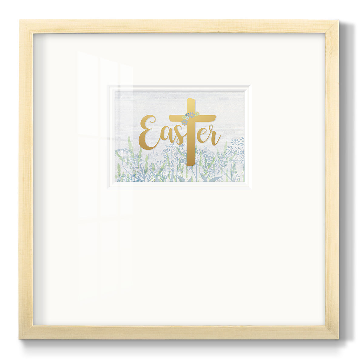 Easter Wildflowers Premium Framed Print Double Matboard