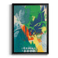 Tropical Graphics II - Modern Framed Canvas Print