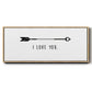 Love Arrow I - Floater Framed Canvas Print