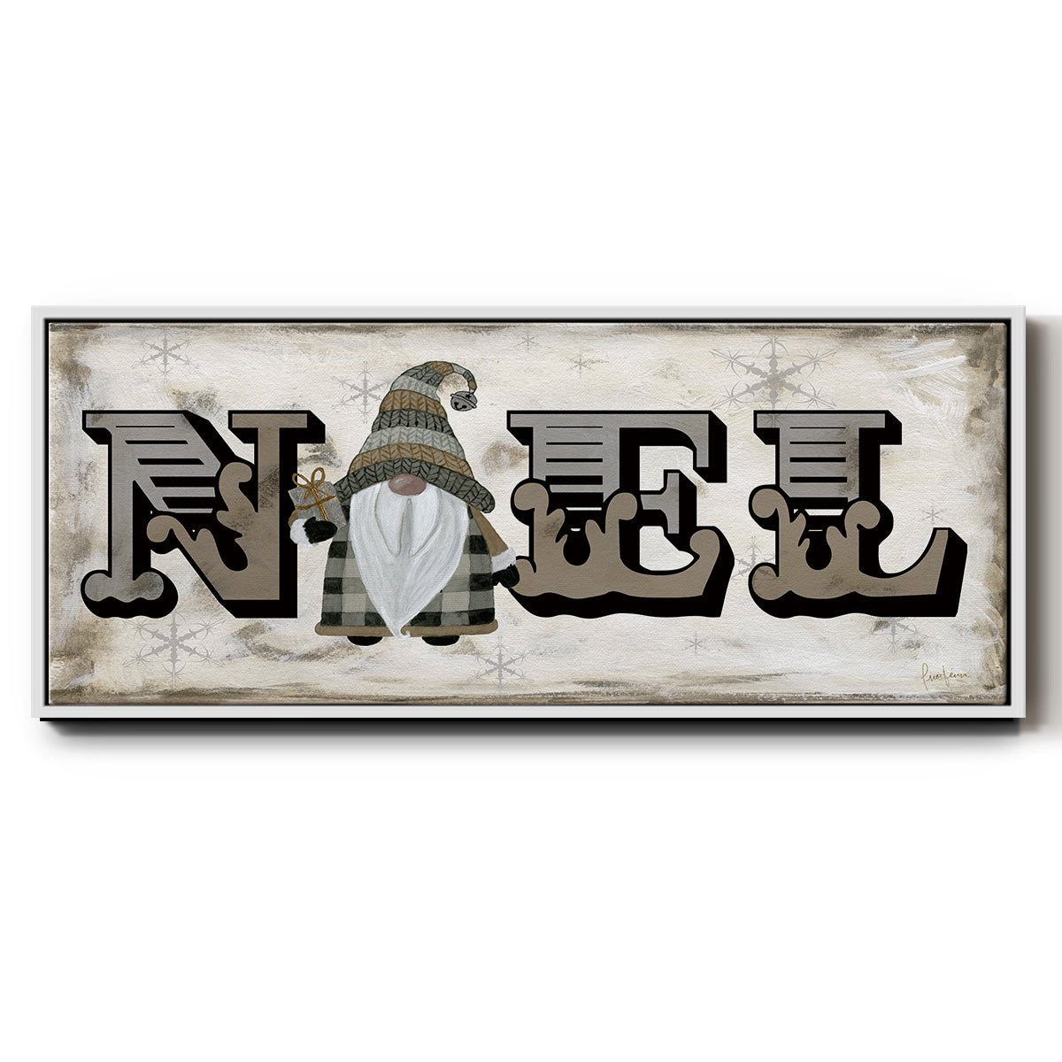 Winter Wonderland Friend Noel - Floater Framed Canvas Print