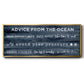 Navy Ocean - Floater Framed Canvas Print