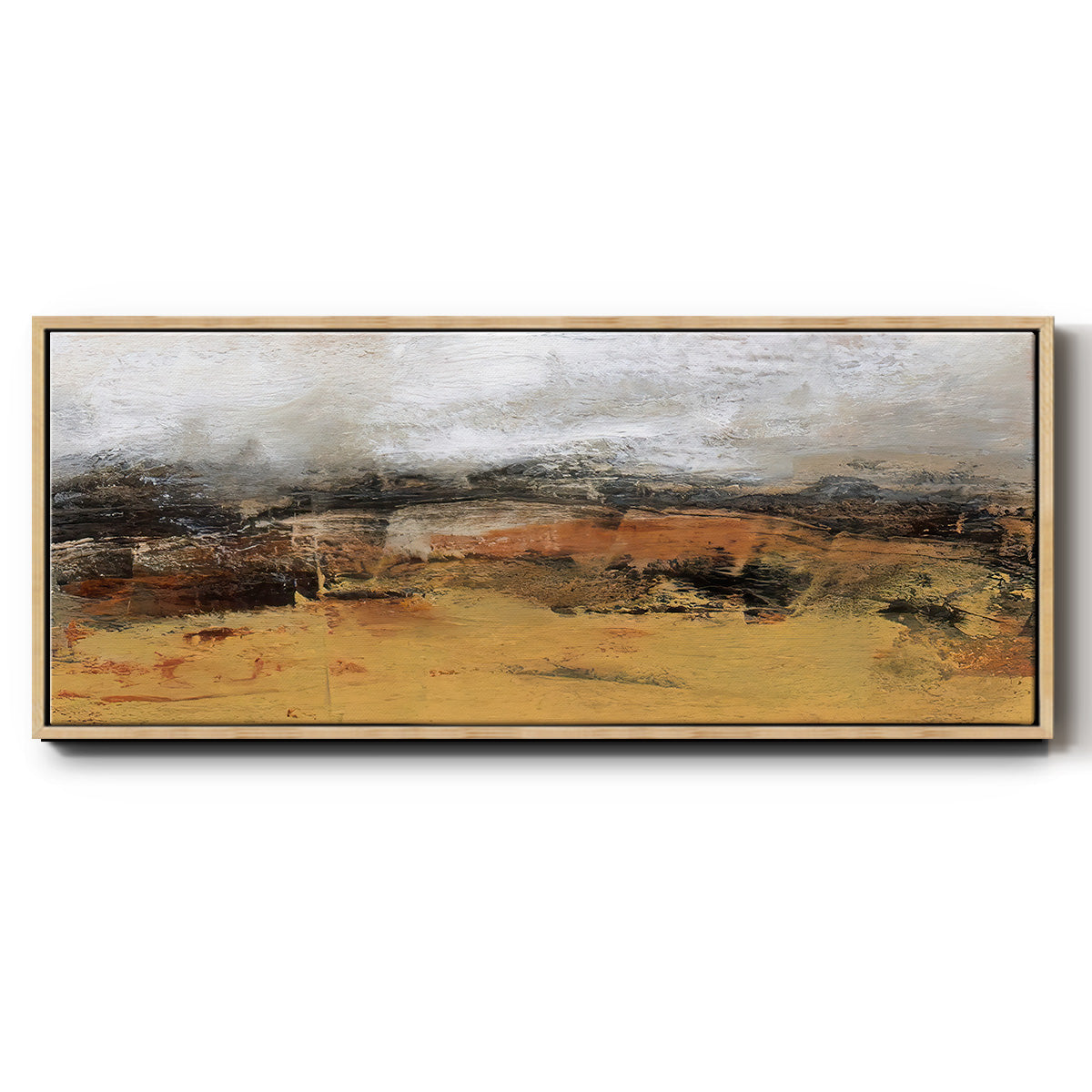 Bridges Ochre IV  - Floater Framed Canvas Print