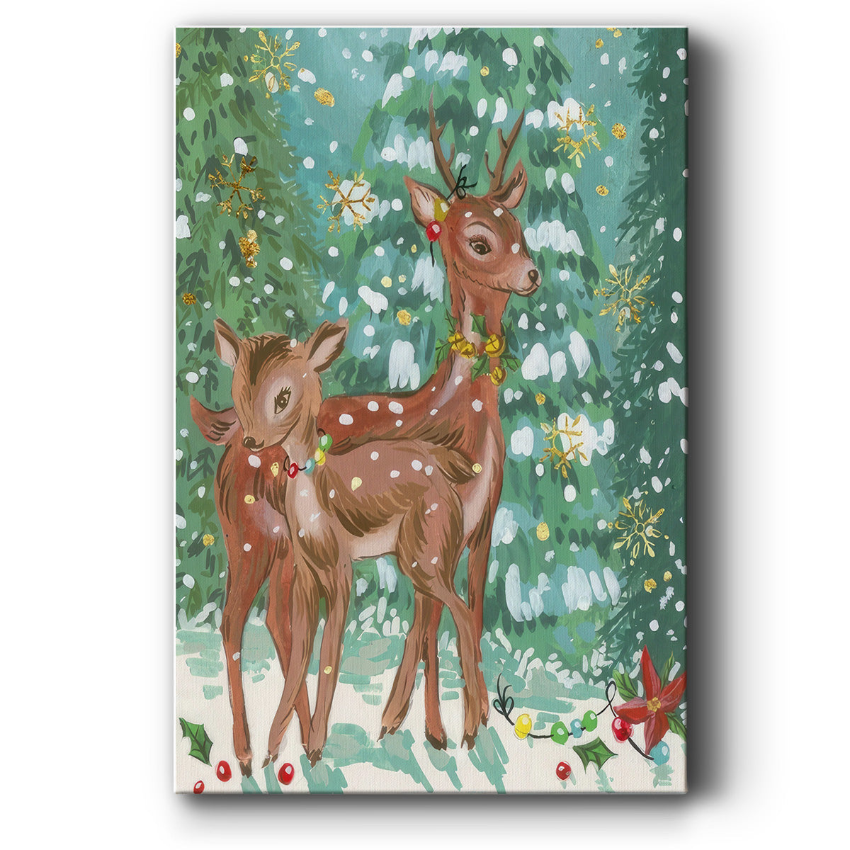 Doe and Fawn II - Gallery Wrapped Canvas