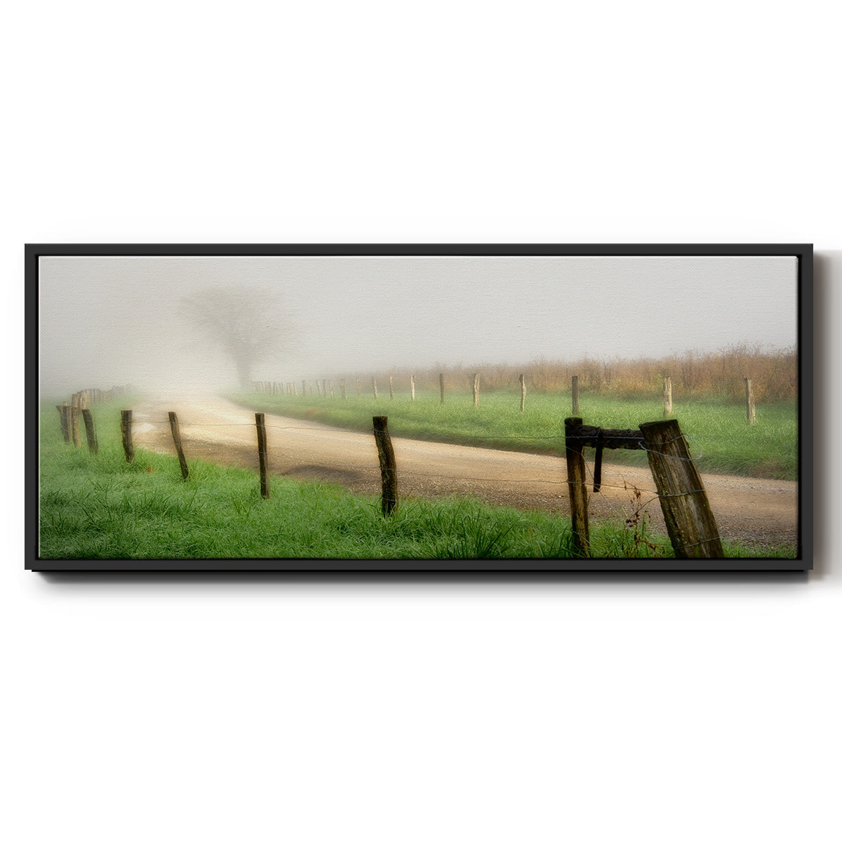 Around the Bend - Floater Framed Canvas Print