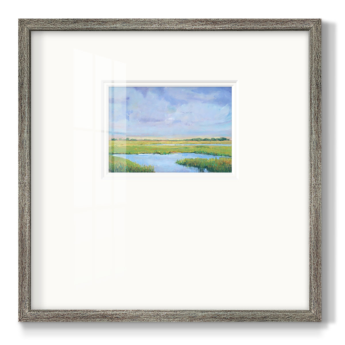 Summer Marsh I - Double Matboard Framed Print