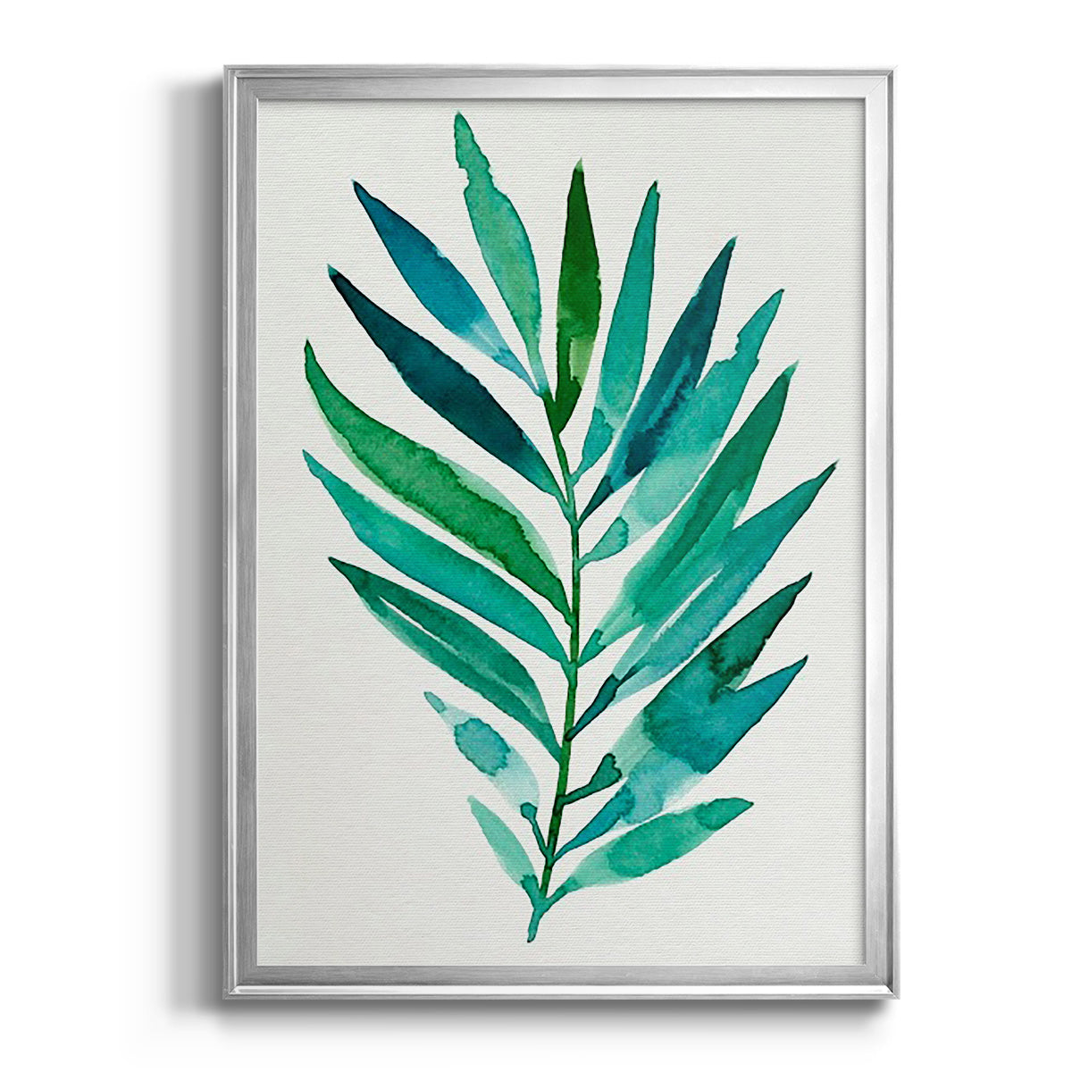 Palm Frond Flow I - Modern Framed Canvas Print