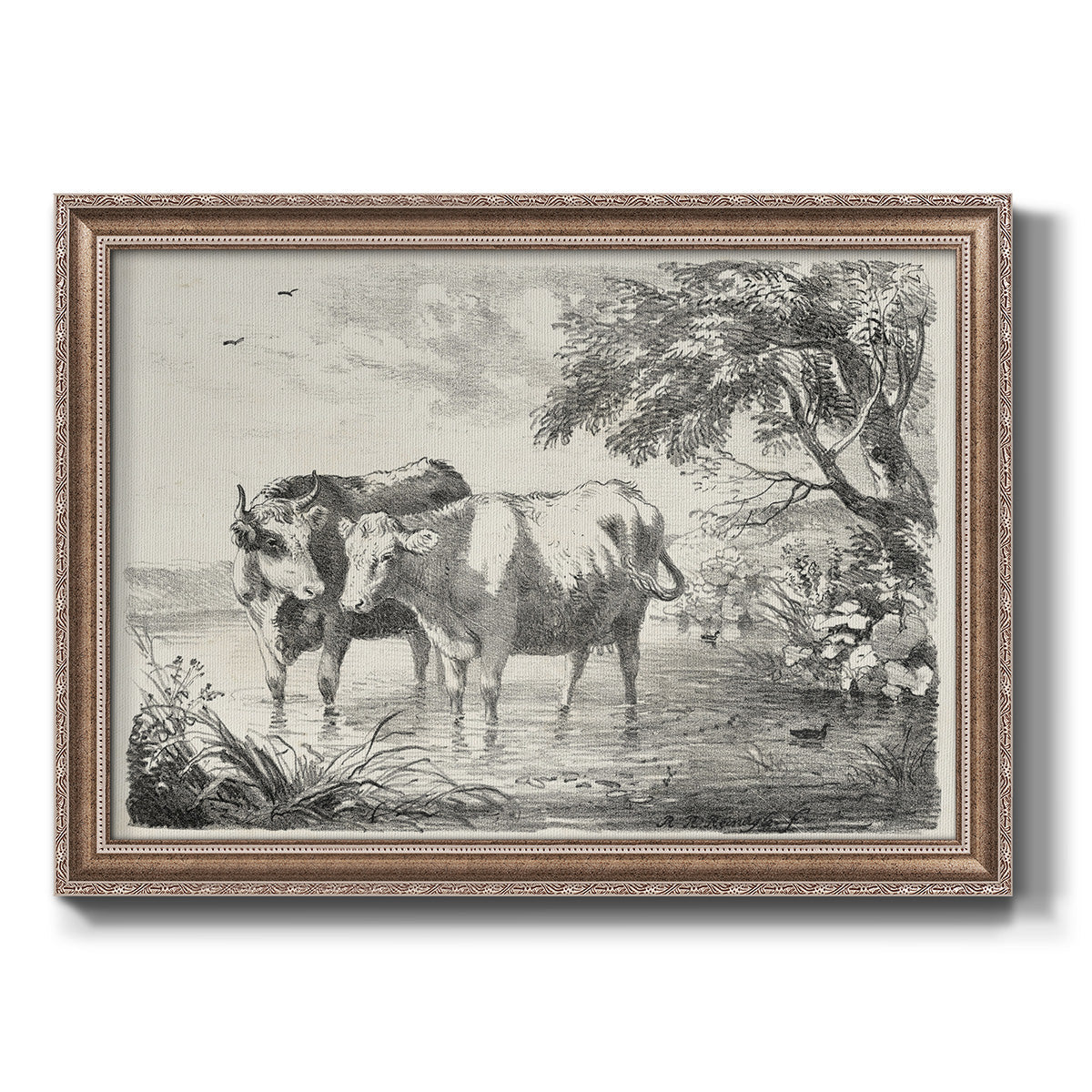 Rural Charms II Premium Framed Canvas- Ready to Hang