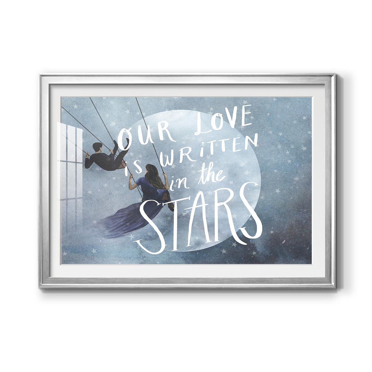 Celestial Love Collection A - Modern Framed Art Print