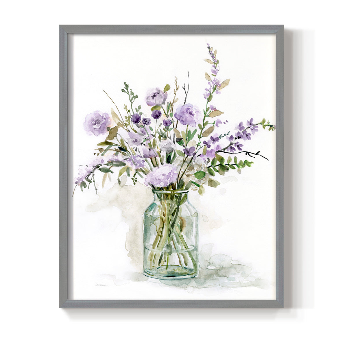 Purple Passion I - Restickable Framed Art Print