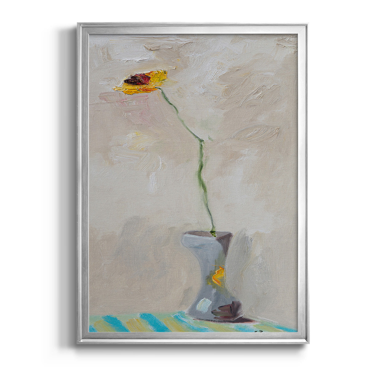 Single & Ready to Mingle - Modern Framed Canvas Print