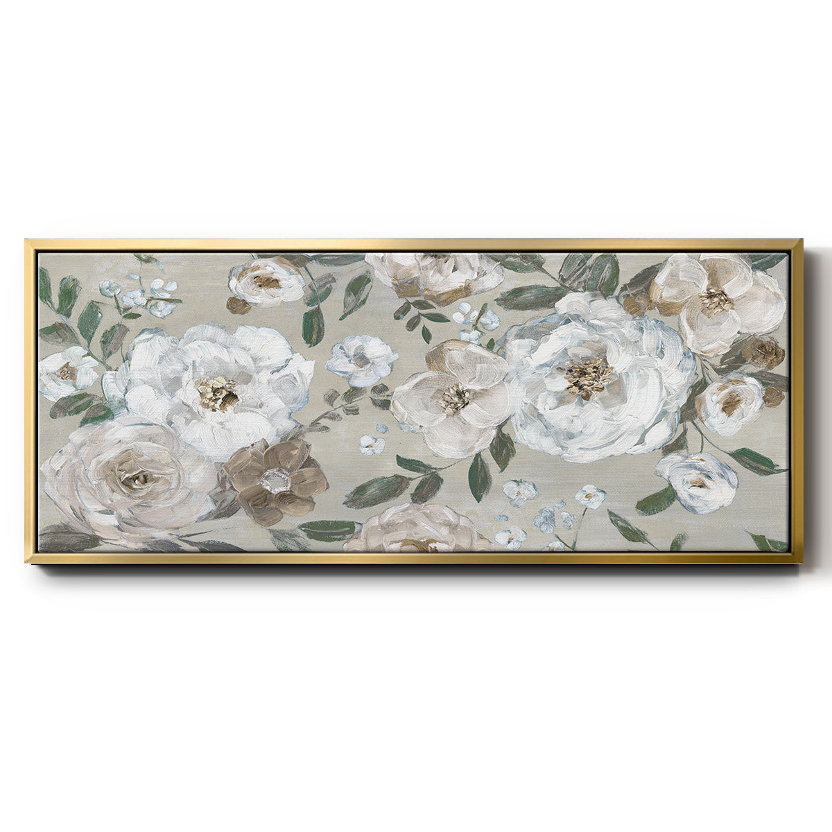Rose Garden - Floater Framed Canvas Print