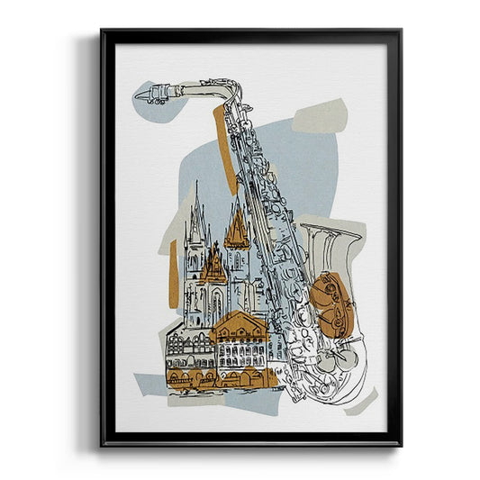 Rehearsal II - Modern Framed Canvas Print