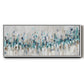 Blue Staccato - Floater Framed Canvas Print