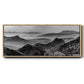 Mountains of the Great Wall - Floater Framed Canvas Print