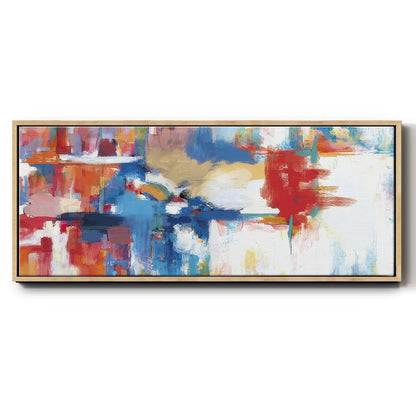 City Night I - Floater Framed Canvas Print