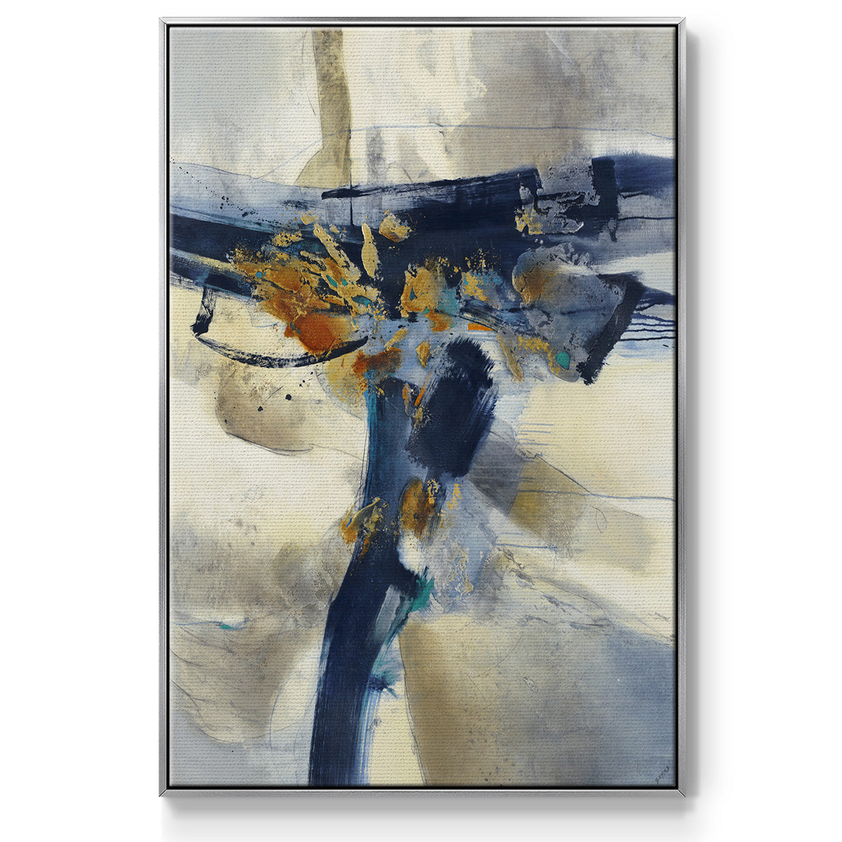 Blast - Framed Premium Gallery Wrapped Canvas L Frame - Ready to Hang