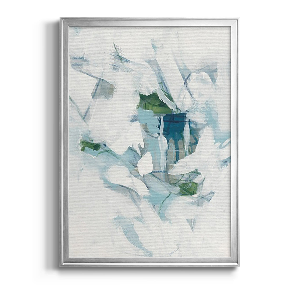 Ice Cavern III - Modern Framed Canvas Print