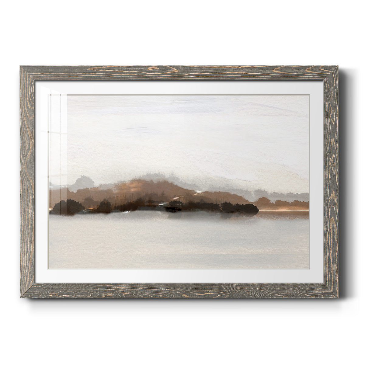 Slauson Mountain at Dusk - Barnwood Framed Art Print