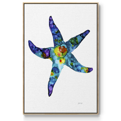 Sea Star - Framed Premium Gallery Wrapped Canvas L Frame - Ready to Hang