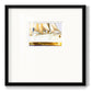 Golden Steam Ship II Premium Framed Print Double Matboard