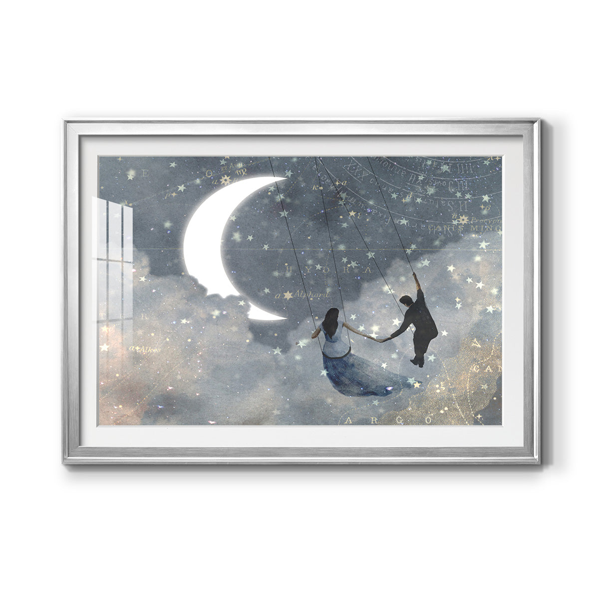 Celestial Love I - Modern Framed Art Print