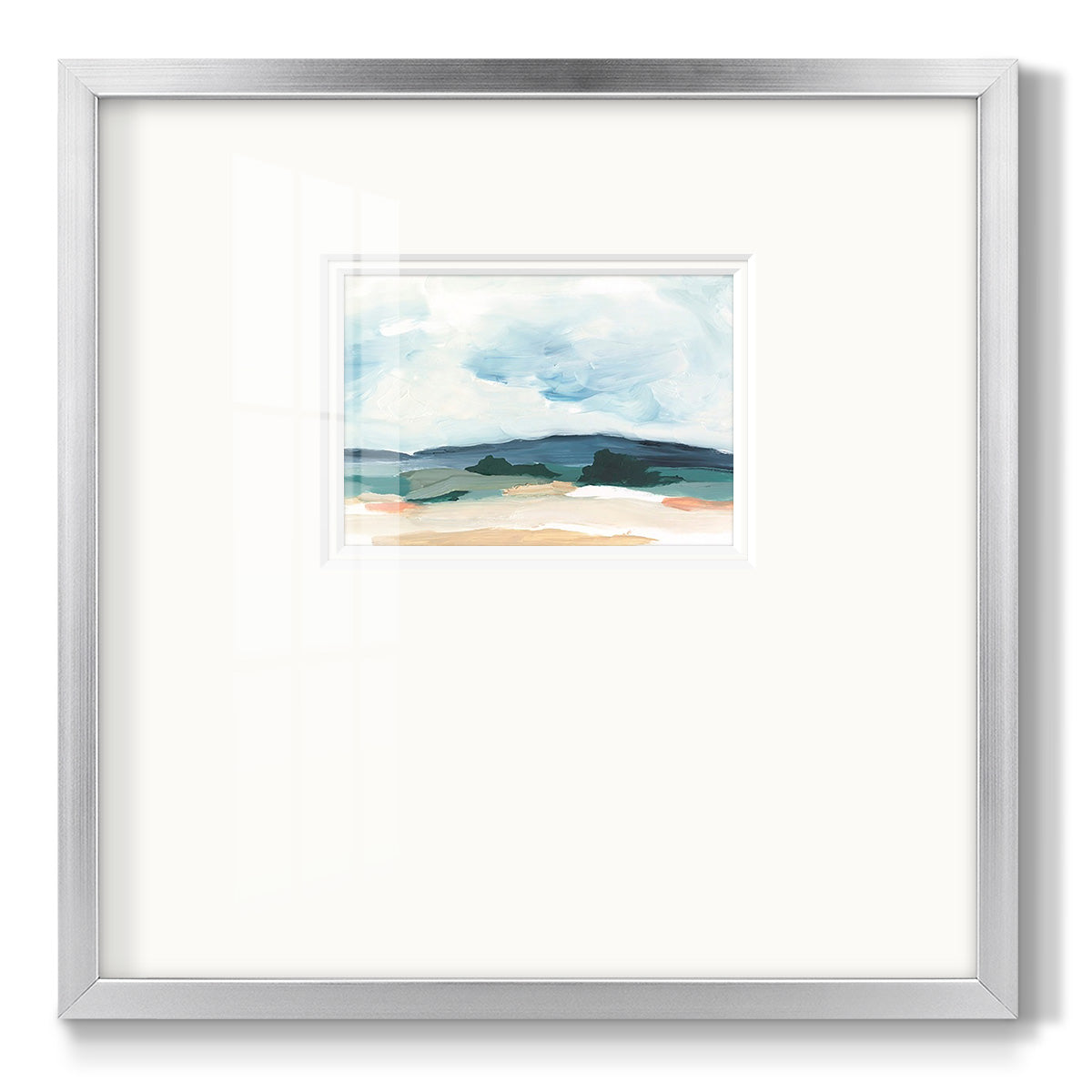 Pastel Vista II - Double Matboard Framed Print
