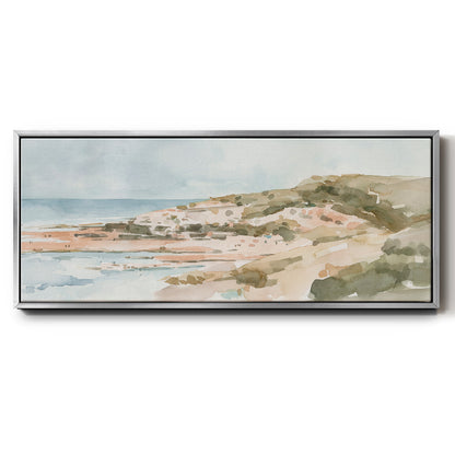 Neutral Seaside II - Floater Framed Canvas Print