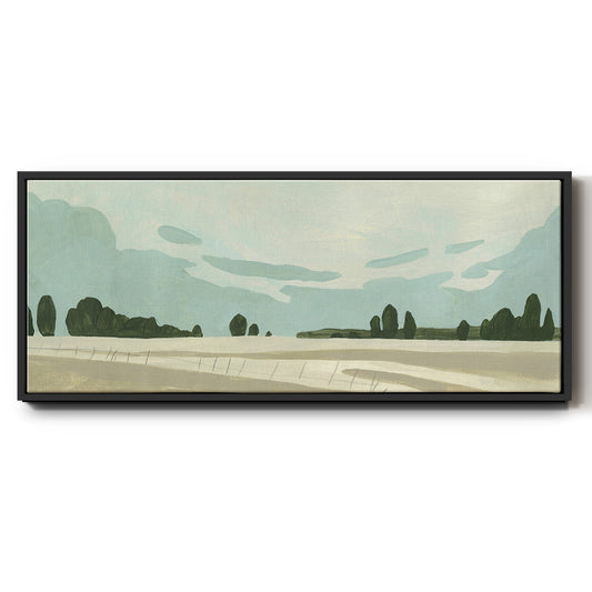 Farmland Study III - Floater Framed Canvas Print
