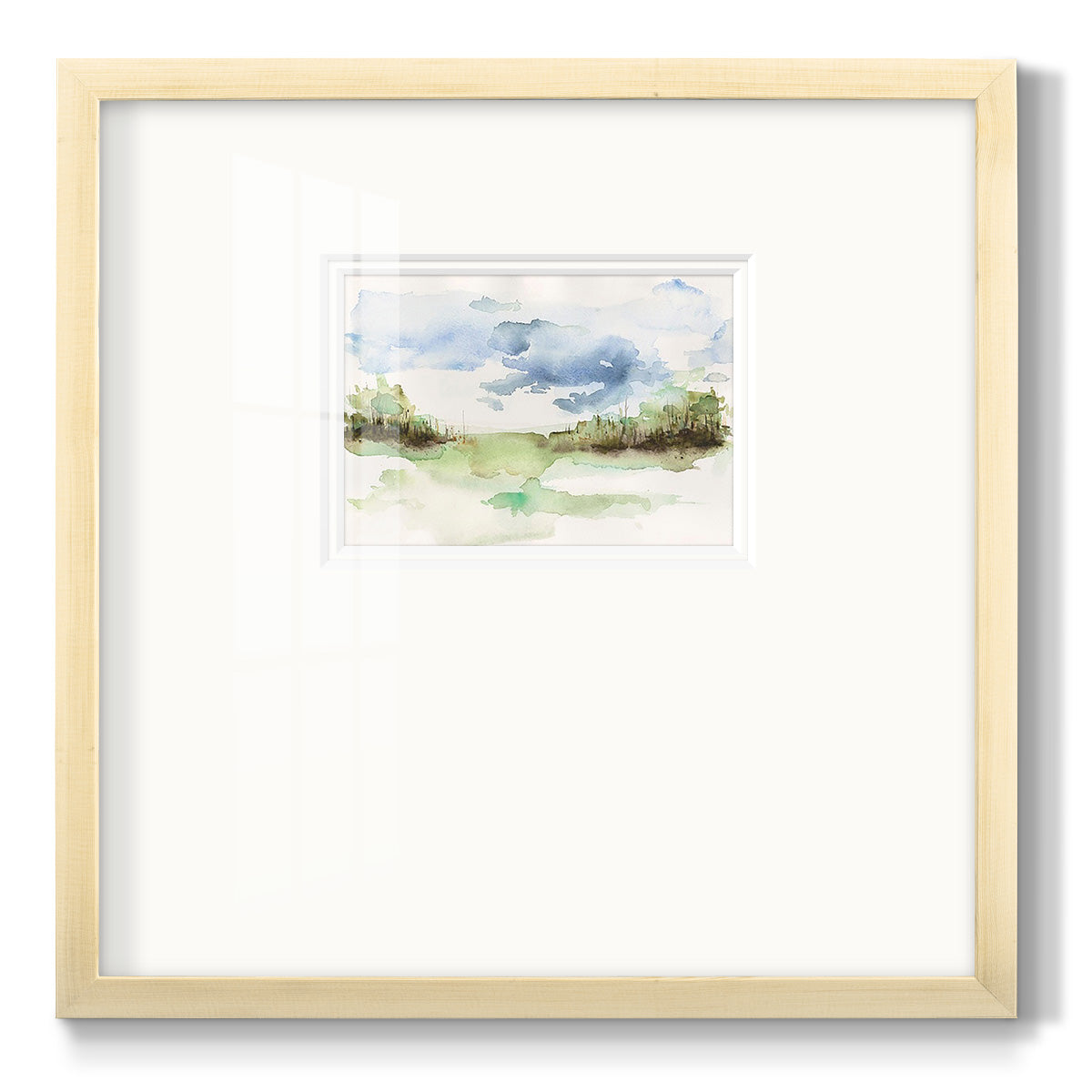 Brush Thickets I - Double Matboard Framed Print