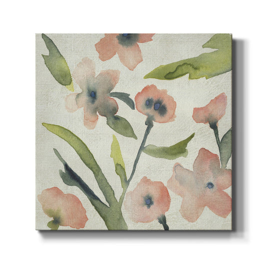 Blush Pink Blooms II - Canvas Art Print