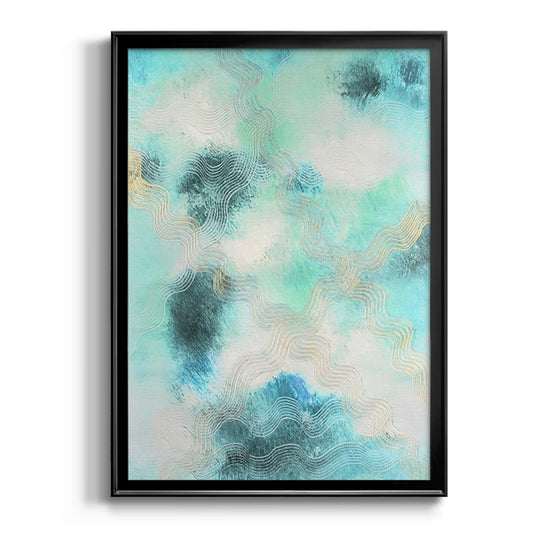 Blue Shift I - Modern Framed Canvas Print