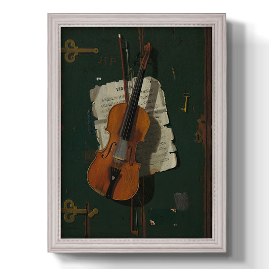 The Old Violin - Ornate Framed Canvas Print