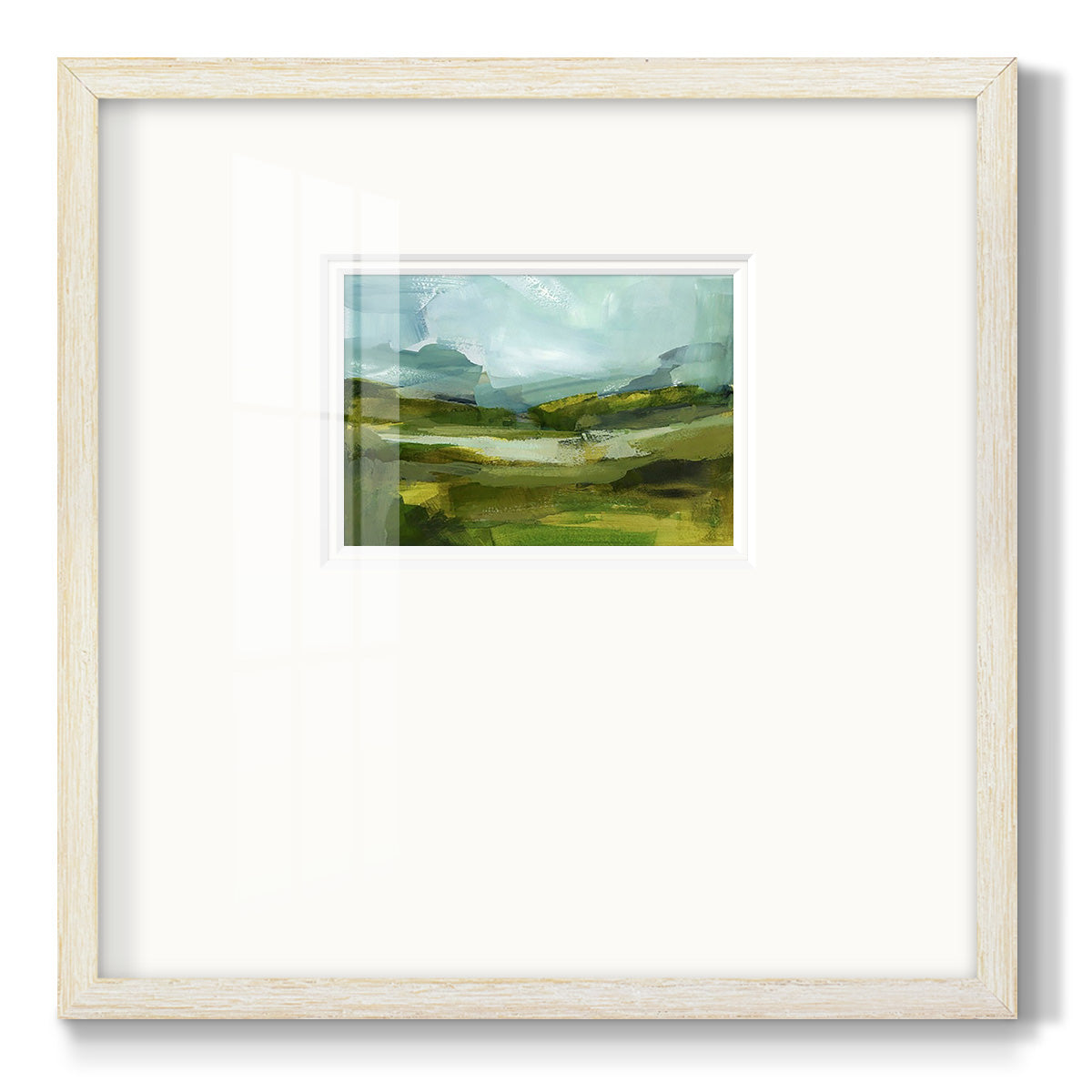 Emerald View III Premium Framed Print Double Matboard